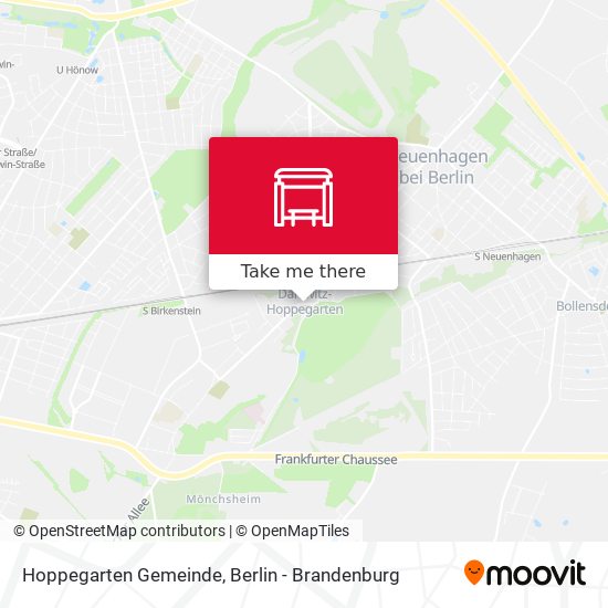 Hoppegarten Gemeinde map