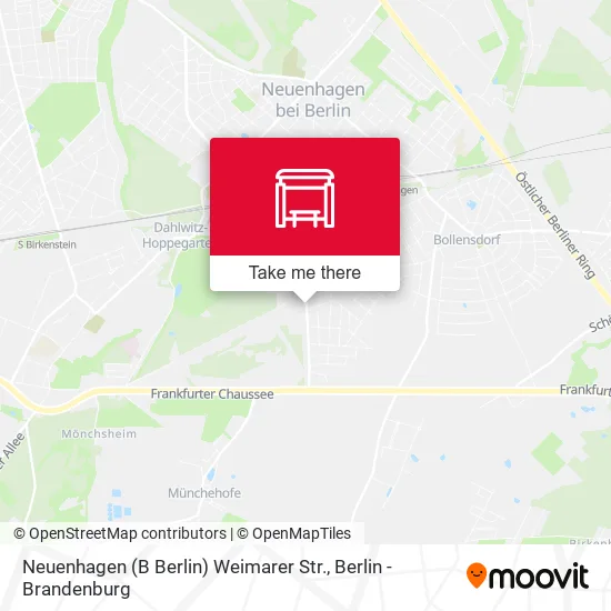 Карта Neuenhagen (B Berlin) Weimarer Str.