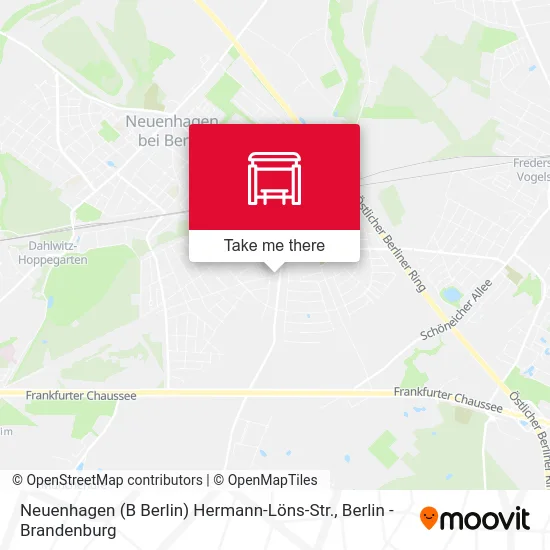 Карта Neuenhagen (B Berlin) Hermann-Löns-Str.