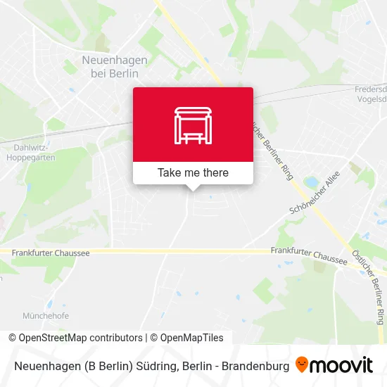Neuenhagen (B Berlin) Südring map