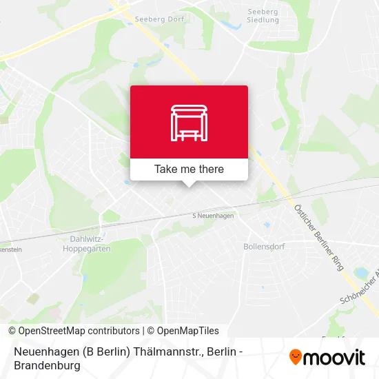 Карта Neuenhagen (B Berlin) Thälmannstr.