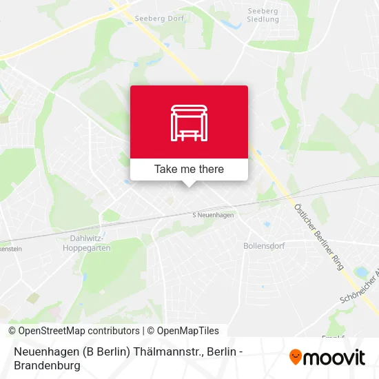 Карта Neuenhagen (B Berlin) Thälmannstr.