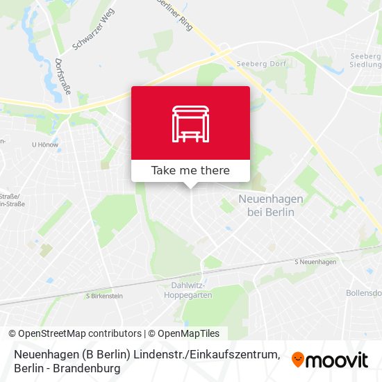Neuenhagen (B Berlin) Lindenstr. / Einkaufszentrum map