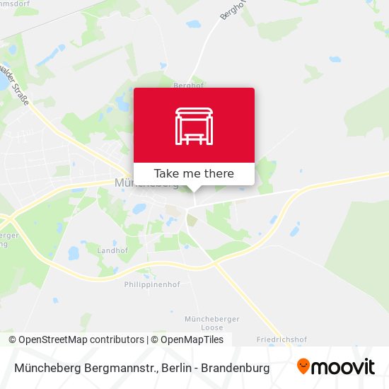 Müncheberg Bergmannstr. map