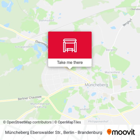 Карта Müncheberg Eberswalder Str.