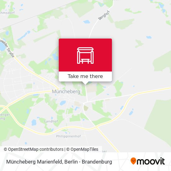Müncheberg Marienfeld map