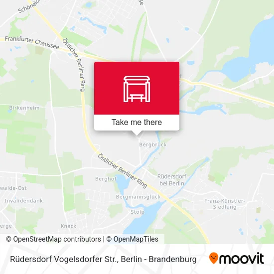 Карта Rüdersdorf Vogelsdorfer Str.
