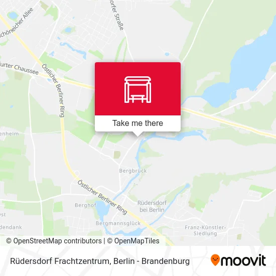 Rüdersdorf Frachtzentrum map