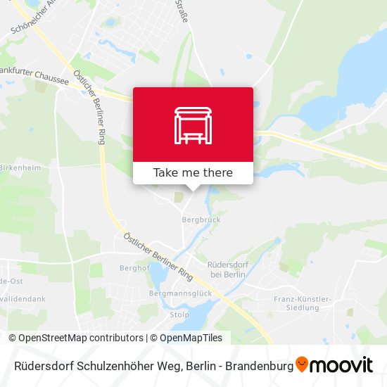 Rüdersdorf Schulzenhöher Weg map