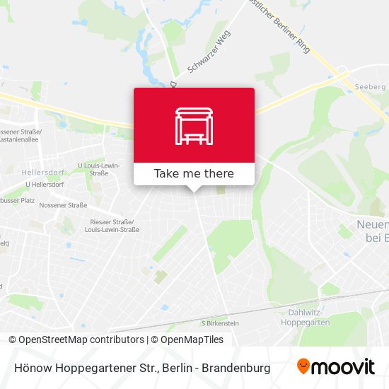Hönow Hoppegartener Str. map