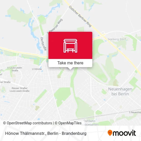 Карта Hönow Thälmannstr.