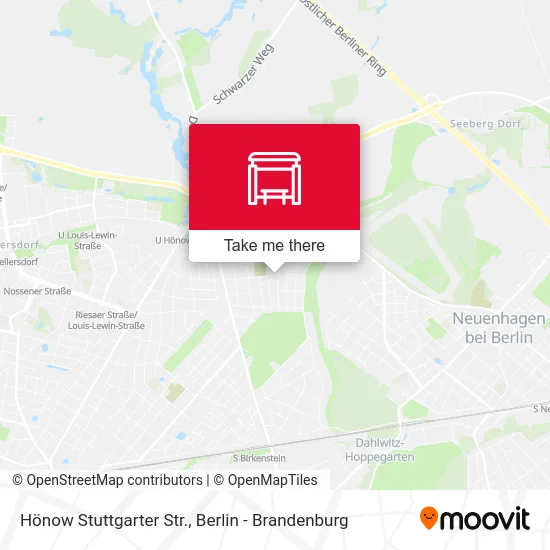Hönow Stuttgarter Str. map