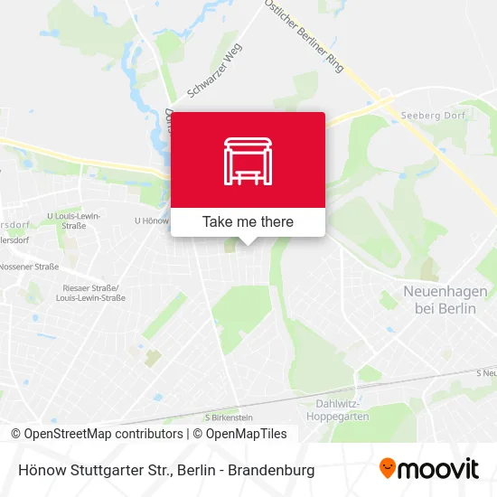 Hönow Stuttgarter Str. map