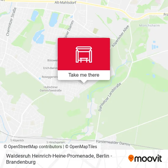 Waldesruh Heinrich-Heine-Promenade map