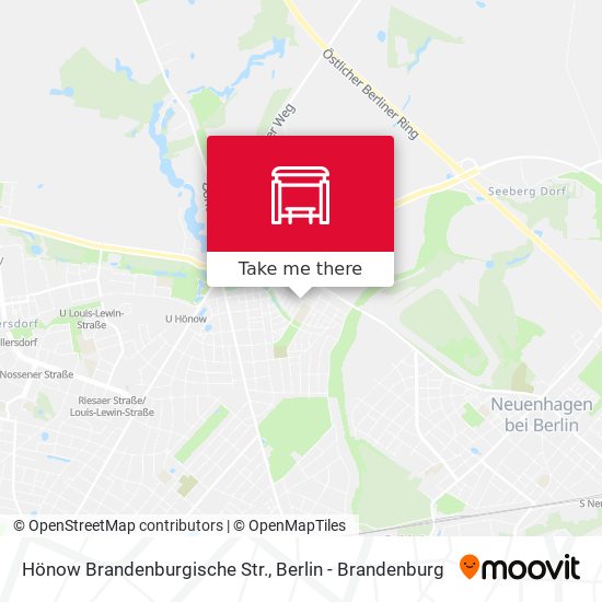 Hönow Brandenburgische Str. map