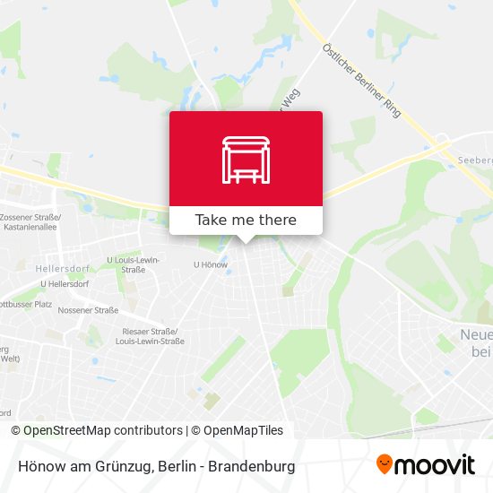Hönow am Grünzug map