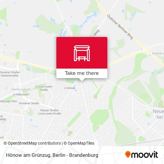 Hönow am Grünzug map