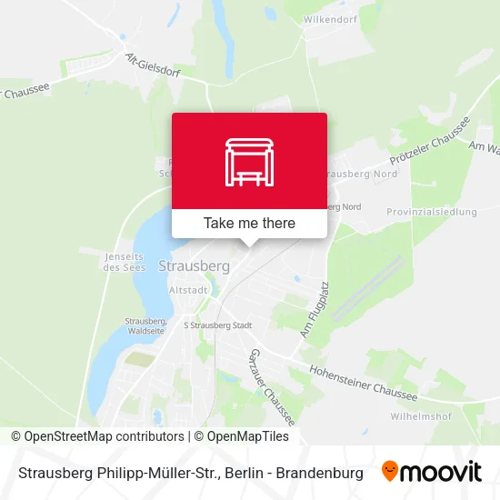 Карта Strausberg Philipp-Müller-Str.