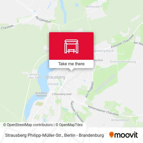 Карта Strausberg Philipp-Müller-Str.