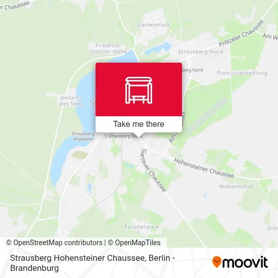 Strausberg Hohensteiner Chaussee map