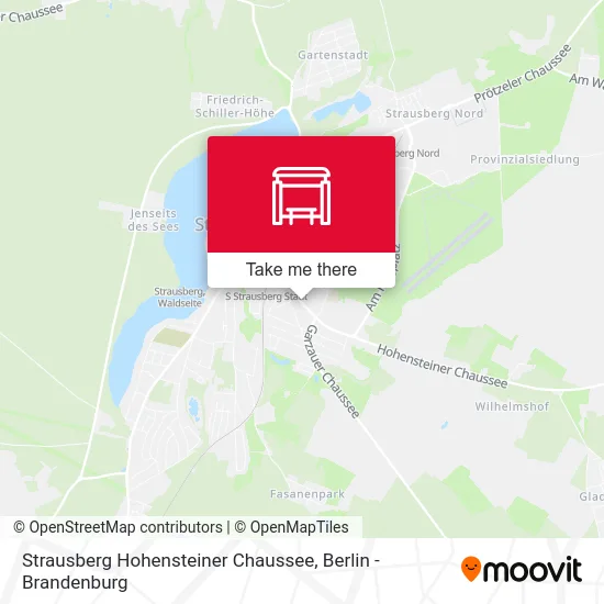 Strausberg Hohensteiner Chaussee map