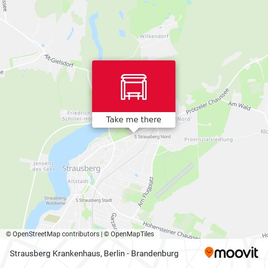 Strausberg Krankenhaus map