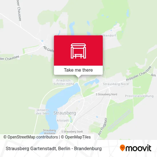 Strausberg Gartenstadt map
