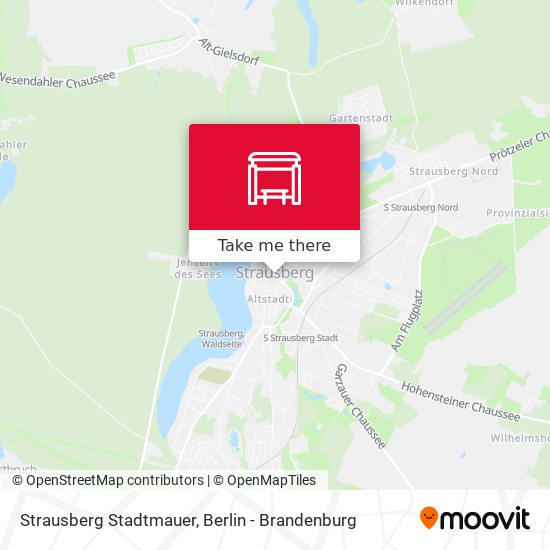 Strausberg Stadtmauer map