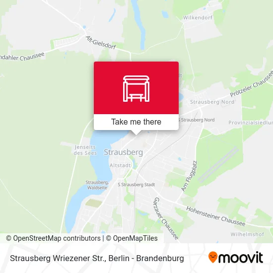 Strausberg Wriezener Str. map