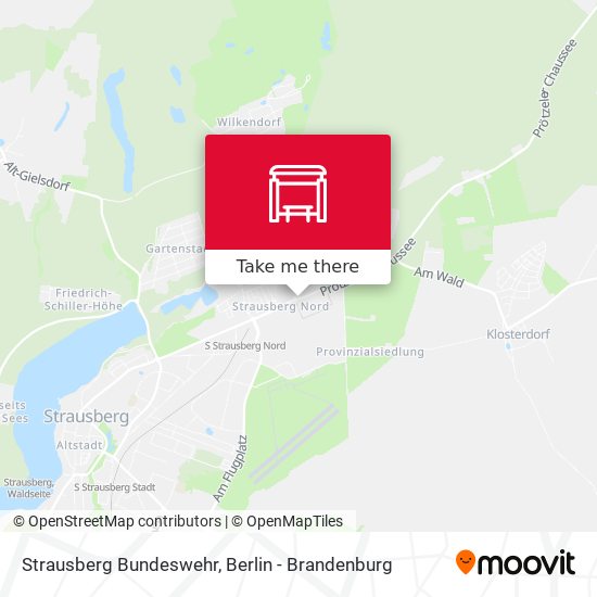 Strausberg Bundeswehr map