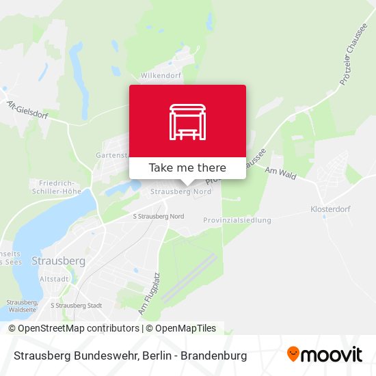 Strausberg Bundeswehr map
