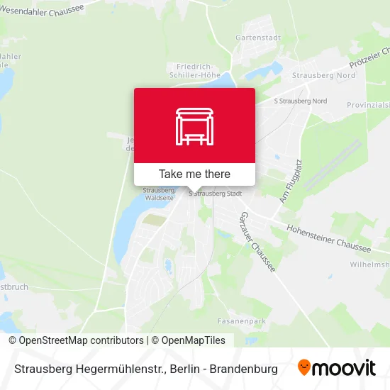Карта Strausberg Hegermühlenstr.