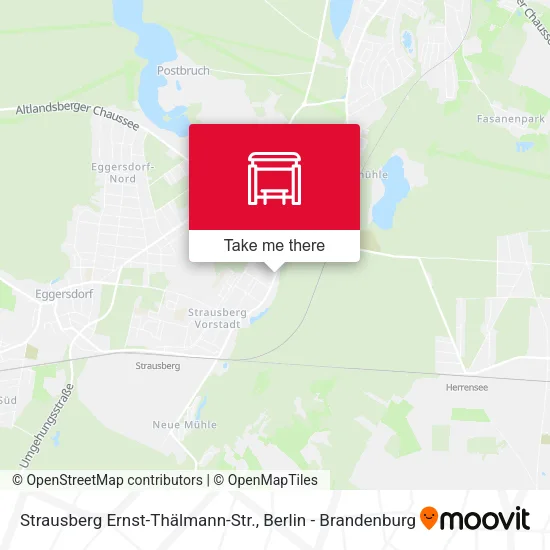 Strausberg Ernst-Thälmann-Str. map