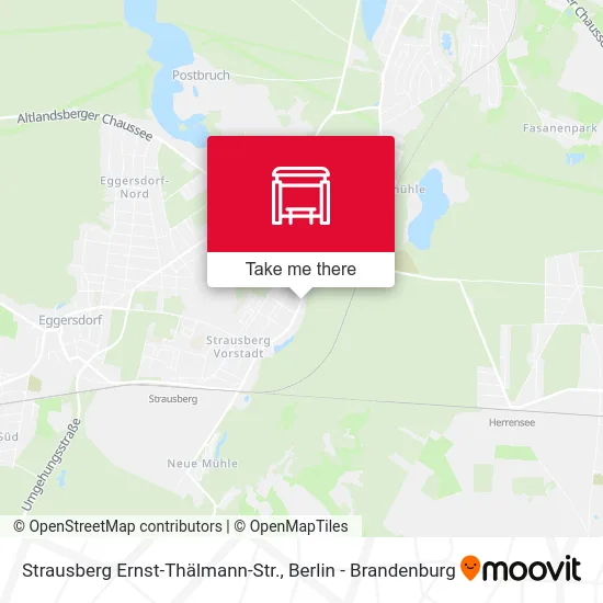 Карта Strausberg Ernst-Thälmann-Str.