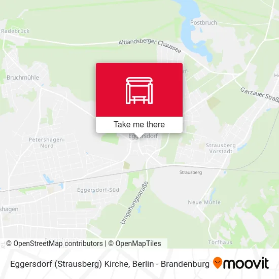 Карта Eggersdorf (Strausberg) Kirche