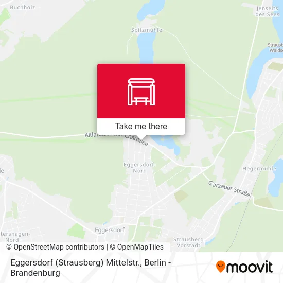 Карта Eggersdorf (Strausberg) Mittelstr.