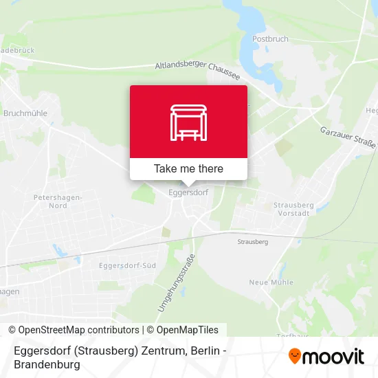 Карта Eggersdorf (Strausberg) Zentrum