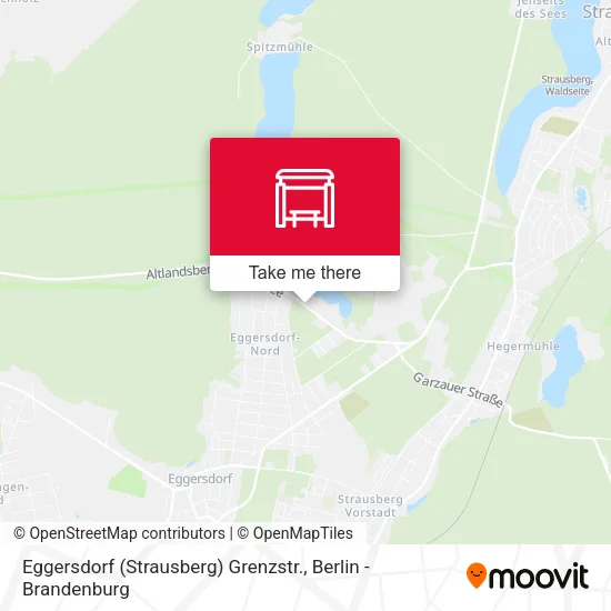 Карта Eggersdorf (Strausberg) Grenzstr.