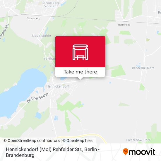 Hennickendorf (Mol) Rehfelder Str. map