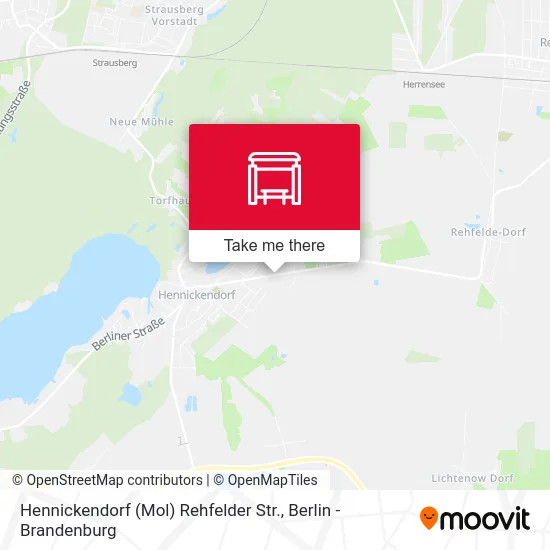 Hennickendorf (Mol) Rehfelder Str. map