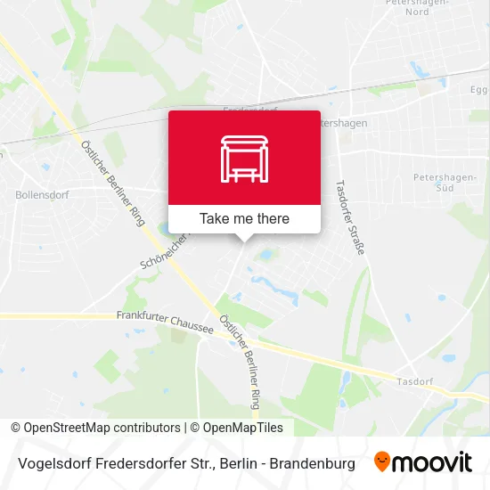 Карта Vogelsdorf Fredersdorfer Str.