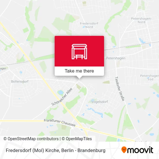 Fredersdorf (Mol) Kirche map