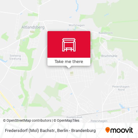 Fredersdorf (Mol) Bachstr. map
