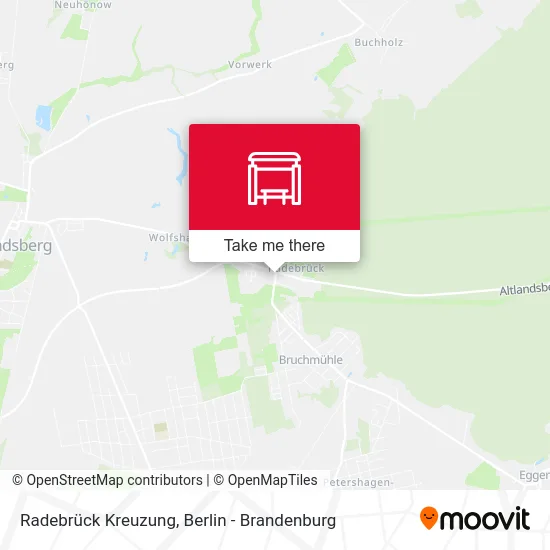Radebrück Kreuzung map