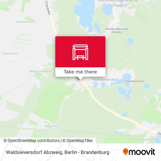 Waldsieversdorf Abzweig map
