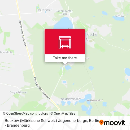 Карта Buckow (Märkische Schweiz) Jugendherberge