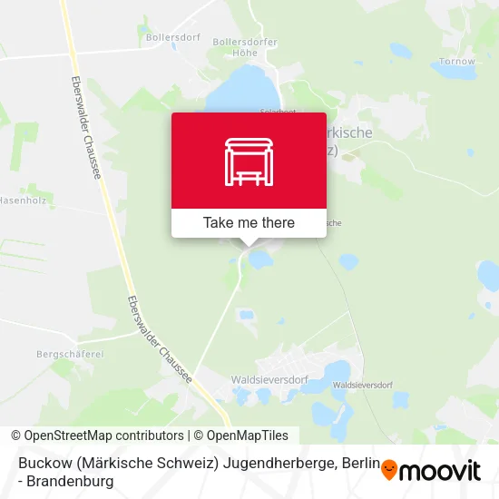 Карта Buckow (Märkische Schweiz) Jugendherberge