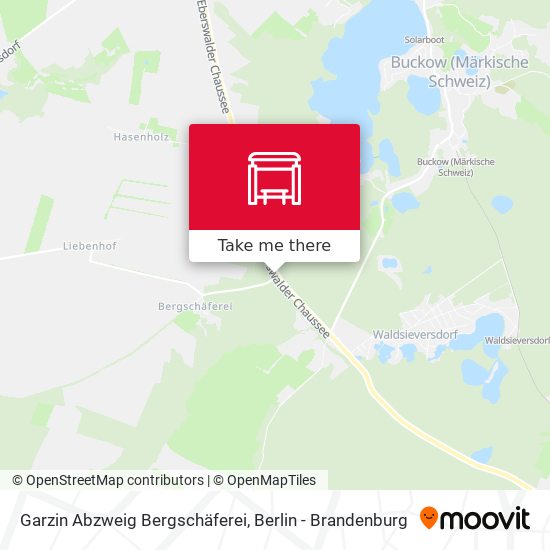 Garzin Abzweig Bergschäferei map