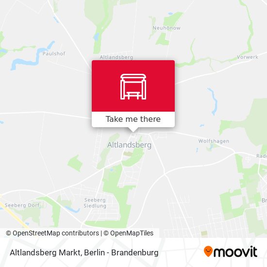 Altlandsberg Markt map
