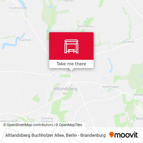 Altlandsberg Buchholzer Allee map